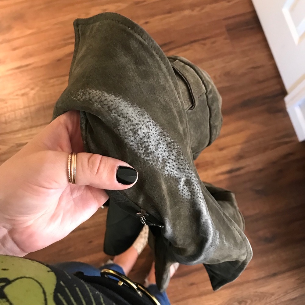 Bcbgeneration Olive Suede Jacket - image 3